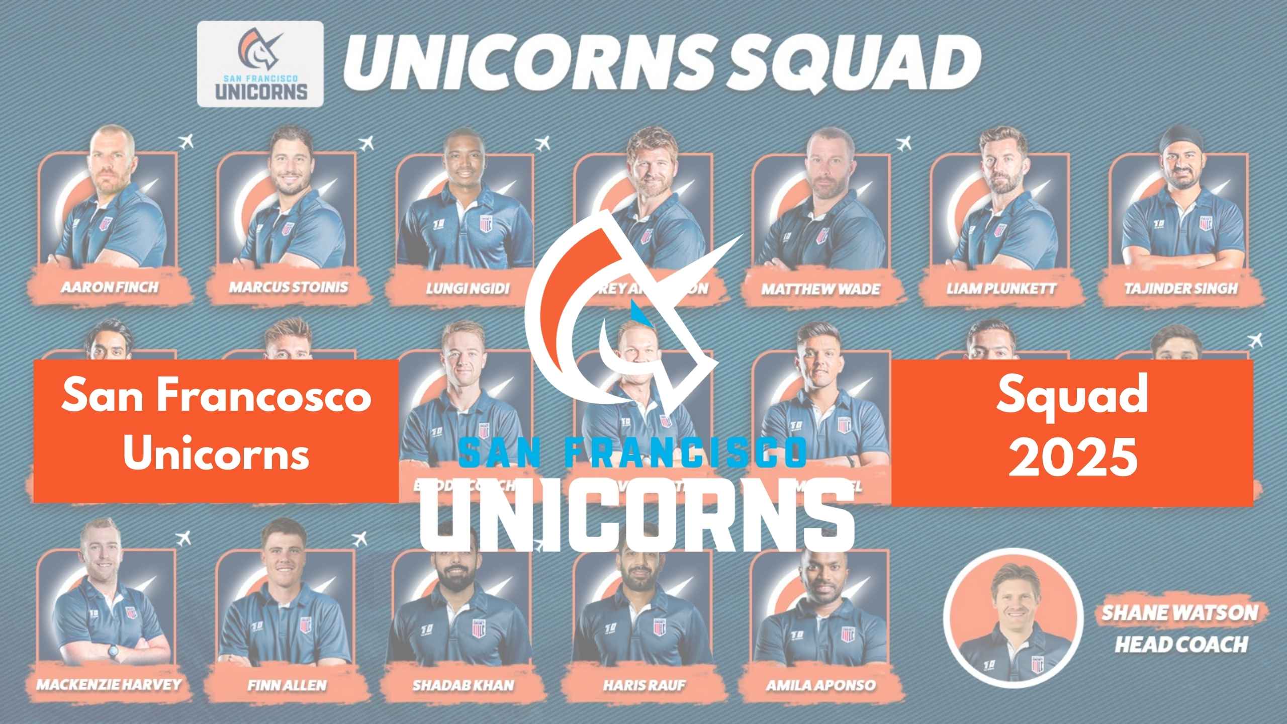 San Francisco Unicorns Squad 2025